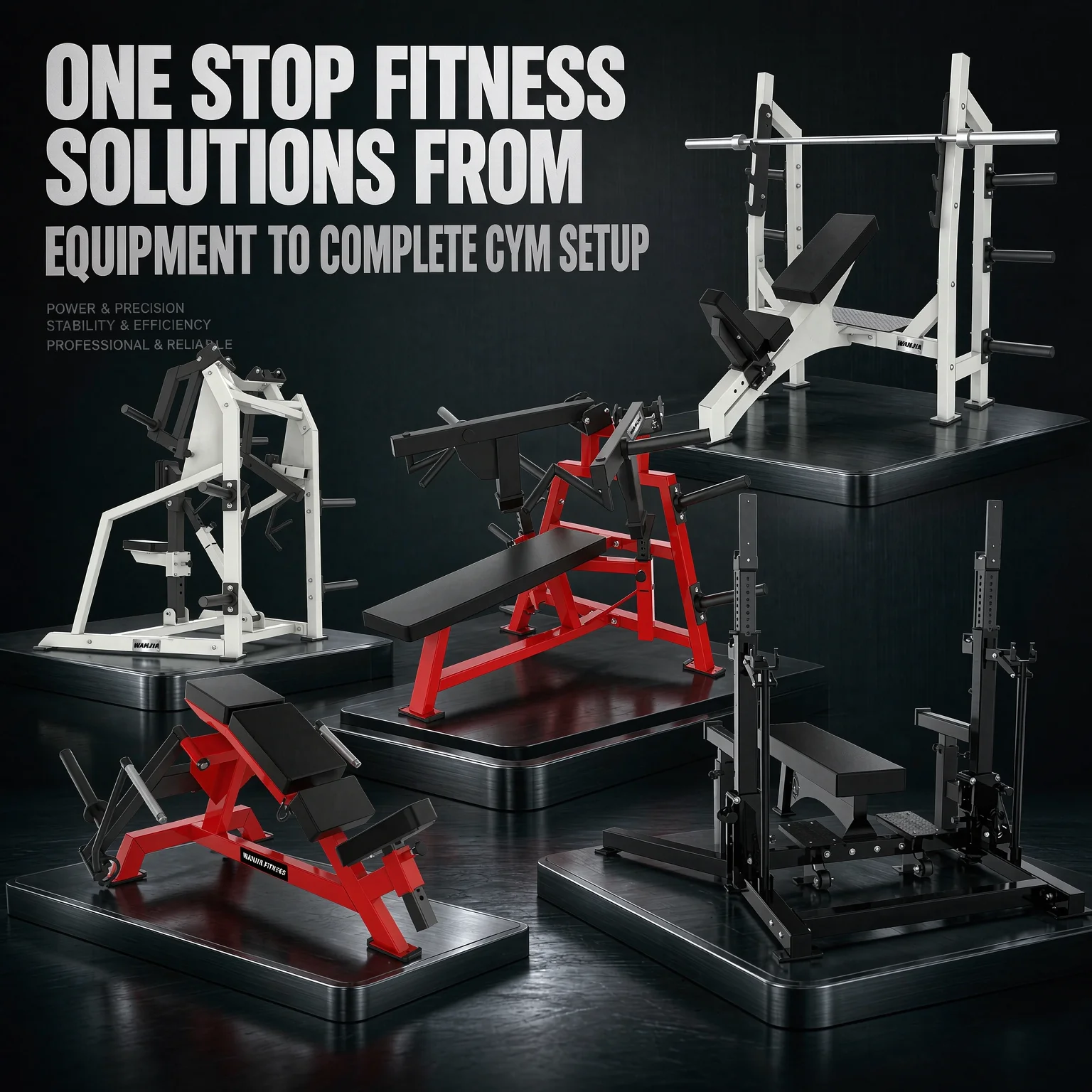 Total Gym Setup Equipment Supply Plate Loaded Glute Bridge Hip Thrust Station for Complete Gym Solution