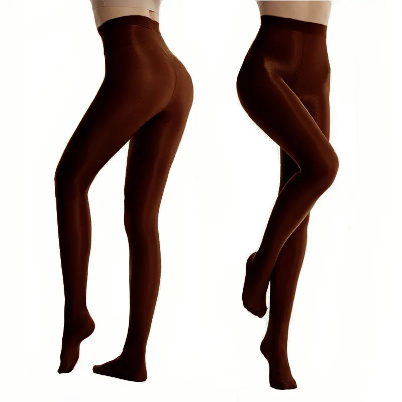40D Coffee Red Brown S M L XL Yoga Practice Pantyhose Women Stretch Wrap Feet Silk Shaping Stockings Tights Legging