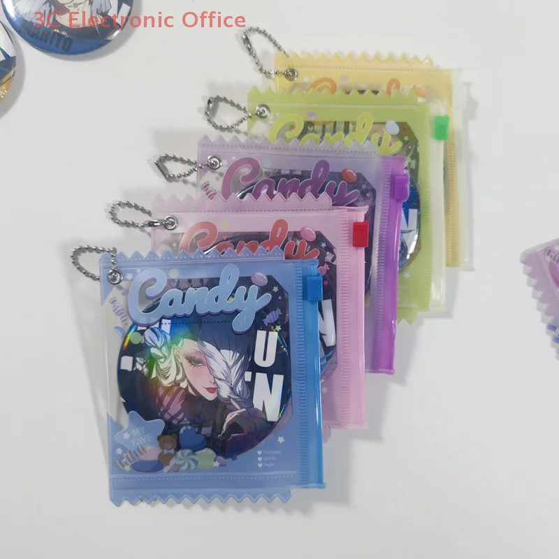 Idol Photo Card Display Prop Badge Storage Candy Bag Photocard Holder Pendant.