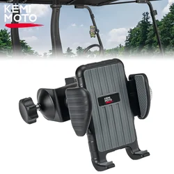 KEMIMOTO Golf Cart 360-Degree Dual Ball Heads Phone Holder Square Round Tubes 0.75-1.25IN Anti-Vibration Mount Oversized Cases