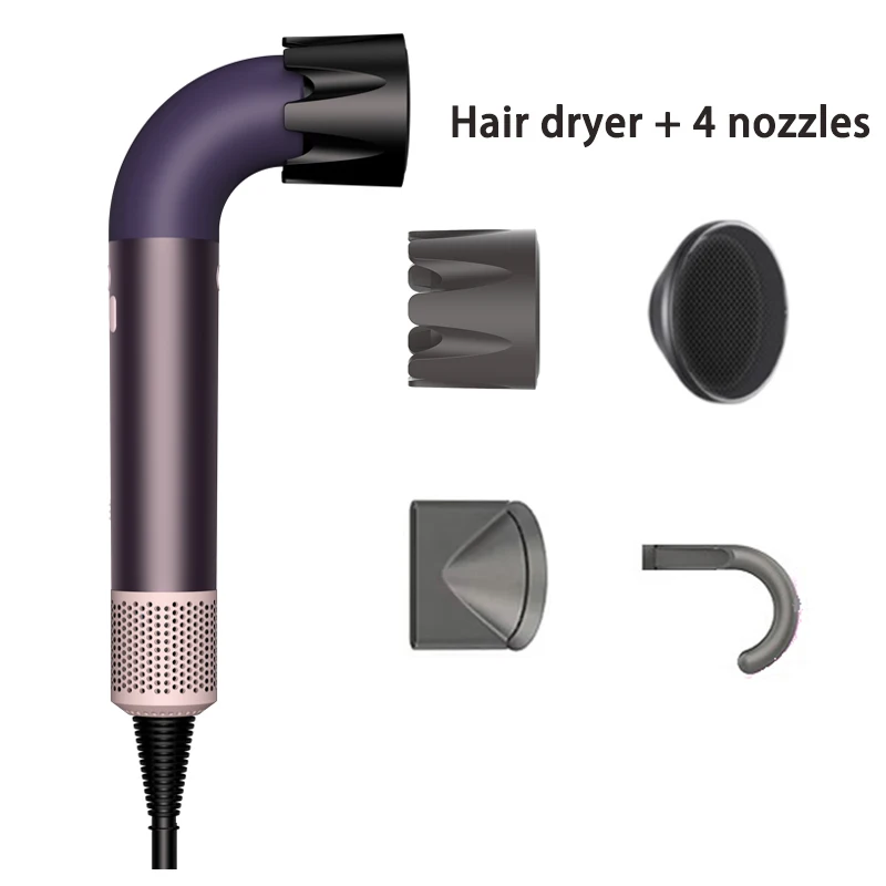 Hair Dryer, 1400W High Power, Quick Drying, Lightweight Body, Low Noise, Comes with Multiple Types of Air Nozzles. Hairdryer