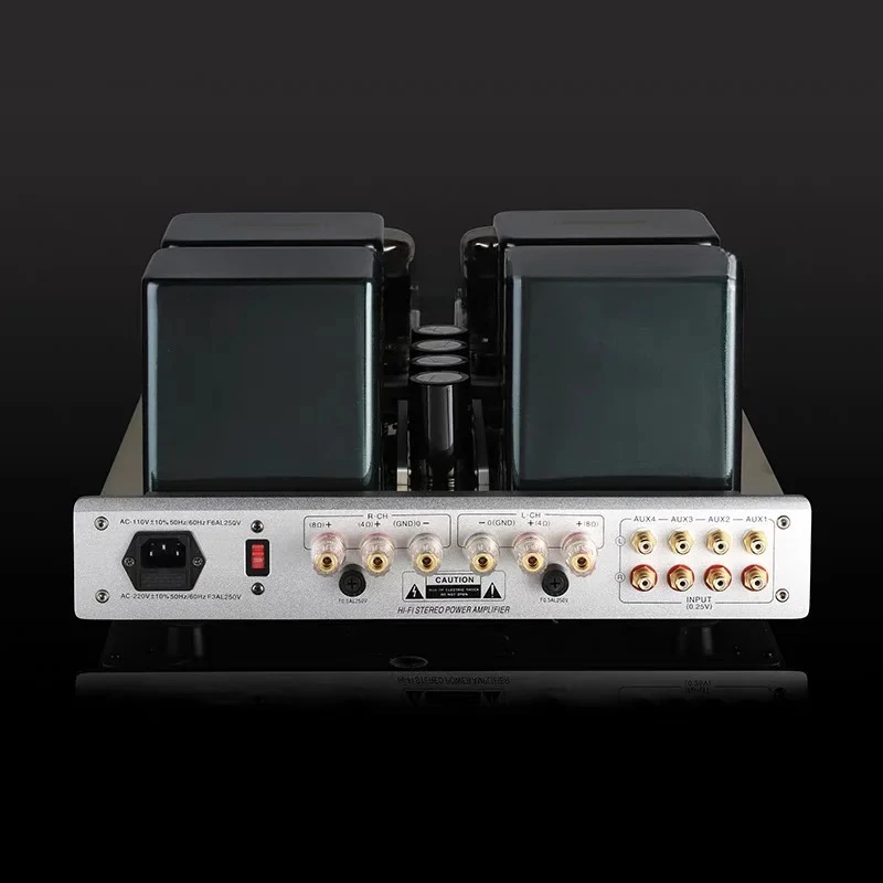 MC-100B KT88 Vacuum Tube Amplifier Pure Power Triode/Ultra KT88*4 12AX7/ECC83*2 6N8P/6H8C*4 Load Impedance 4 Ω -8 Ω