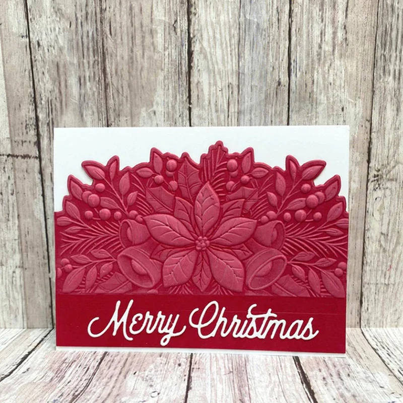 Carpeta con relieve 3D con borde de campana magenta, fondo con patrón texturizado, suministros de manualidades para álbumes de recortes DIY, plantilla para grabado en relieve, modelo M