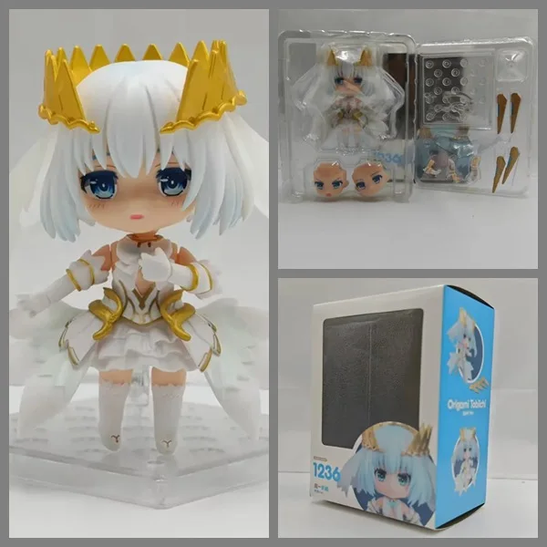 Anime peripheral figurs DATE A LIVE Q version Clay Man 1236 Kite an origami face changing doll box set hand do Height about 10CM