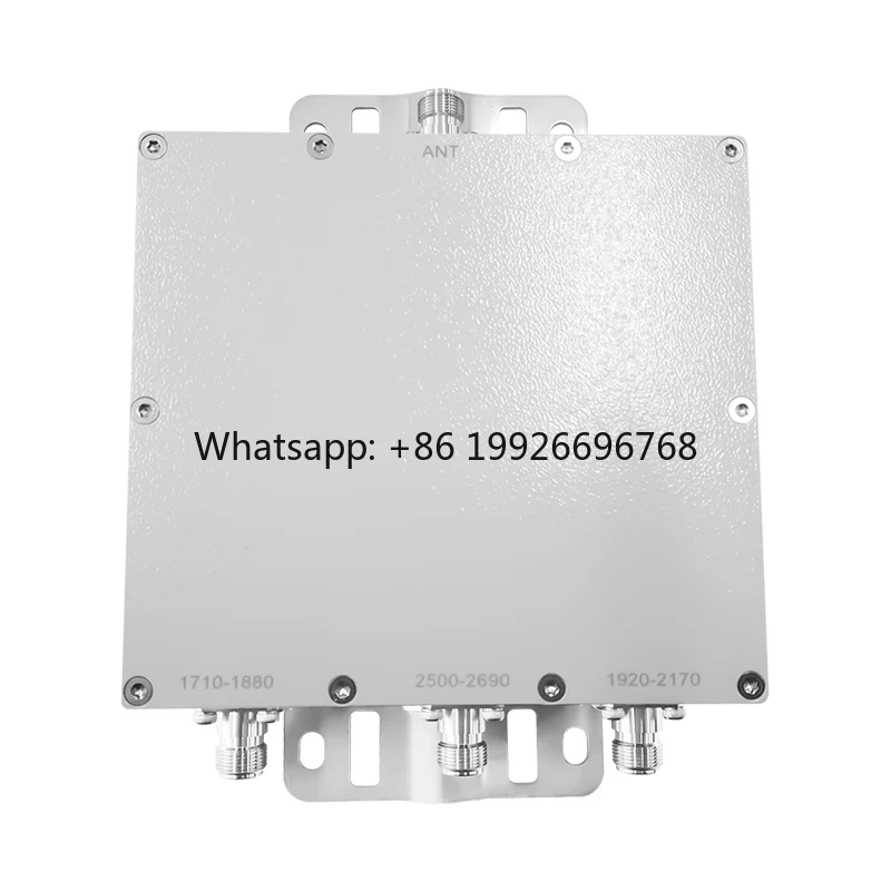 1710-1880MHz 1920-2170MHz 2500-2690MHz Tri Band Combiner -155dBc Low PIM Combiner RF Triplexer for IBS DAS