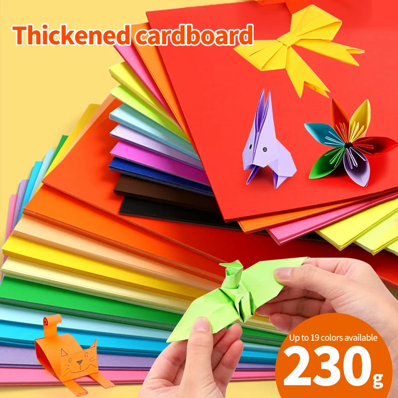 20Sheets 230G A4 Color Cardstock Paper Business Card Cardboard DIY Gifts Card Scrapbook Materials Drawing Card Art Supplies