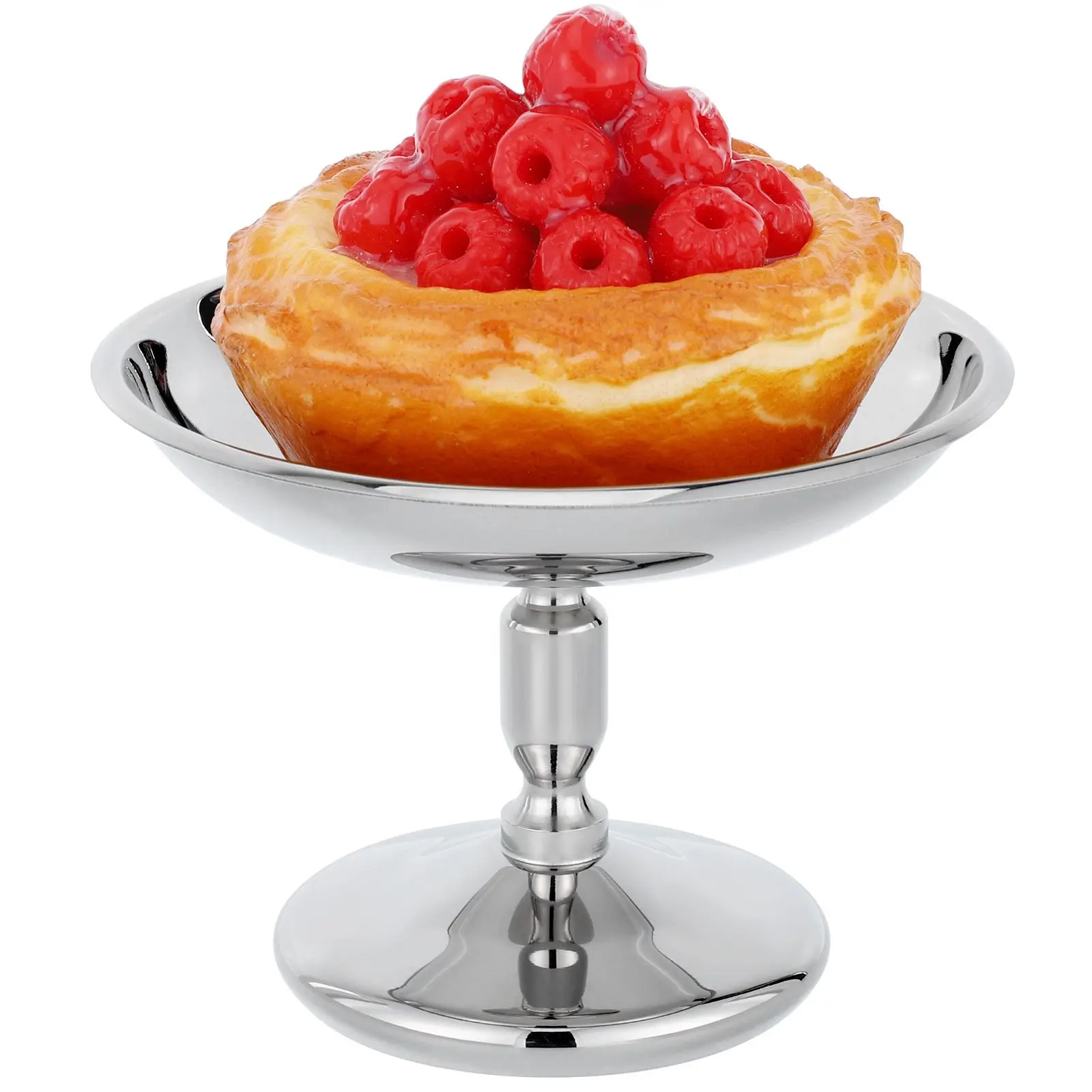 

Stainless Steel Dessert Cup Cream Bowl High Base Container Fruit Storage Snack Goblet Multi Function Pudding Yogurt