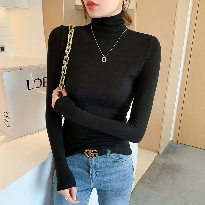 ملابس داخلية نسائية مخملية بقصة ضيقة من Turtlene باللون الأبيض الحليبي Cleanfit Sle عادية بطول Sve مجموعة شتوية للسيدات #3