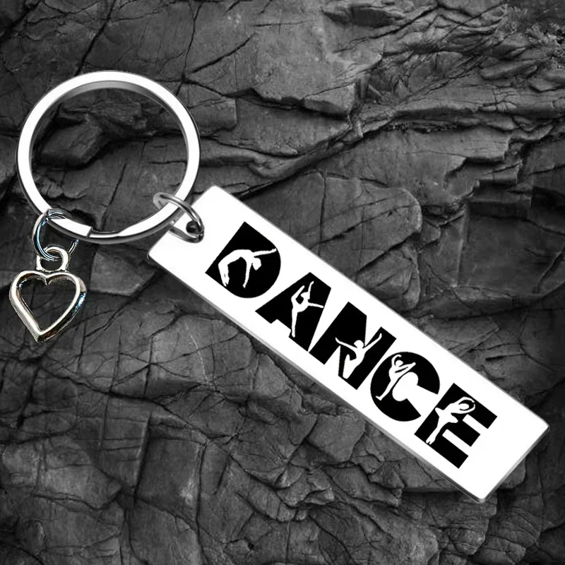 Dance Teacher Appreciation Gifts Keychain Teen Girls Dance Gift Key Rings Dancer Jewelry