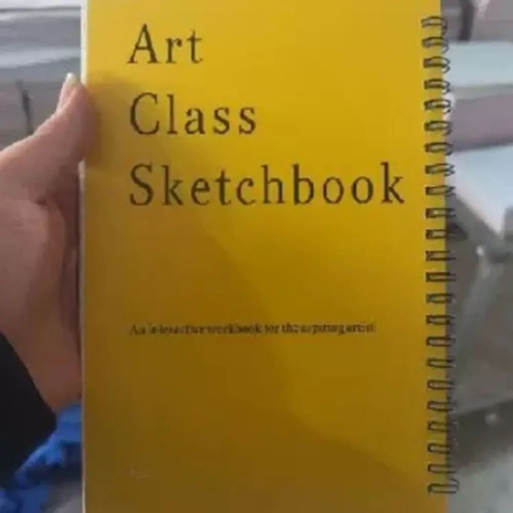 

Professional This Is Not a Sketchbook Interactive Workbook Hardcover Art Class Drawing Book with Lined Blank Pages Stationery