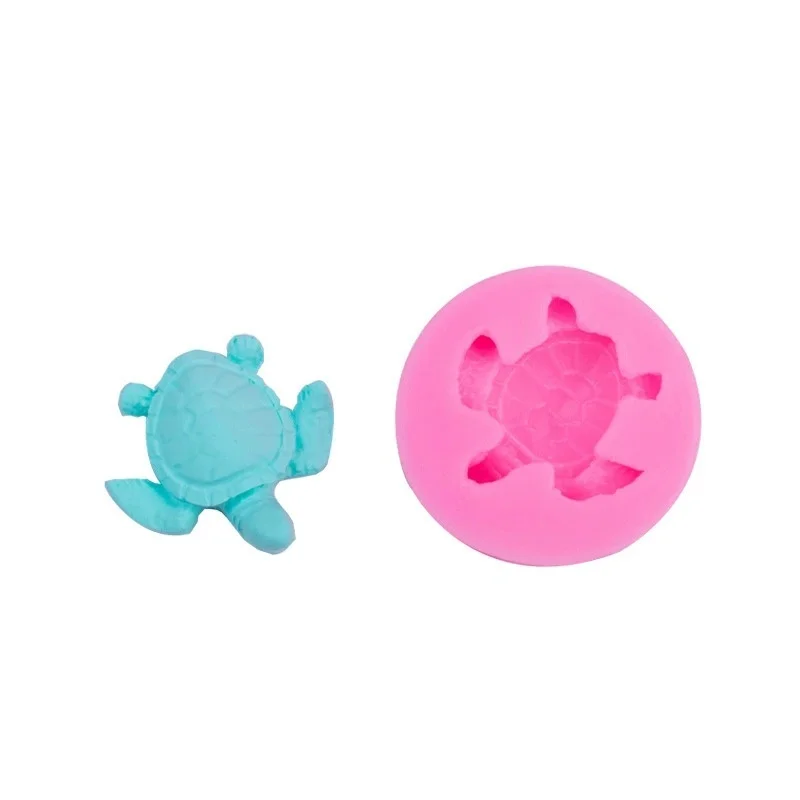 3-PCS Sea Turtle Silicone Fondant Mold For Chocolate Sugarcraft Cake Decoration DIY Handmade Kitchen Home Baking Accessory Tool