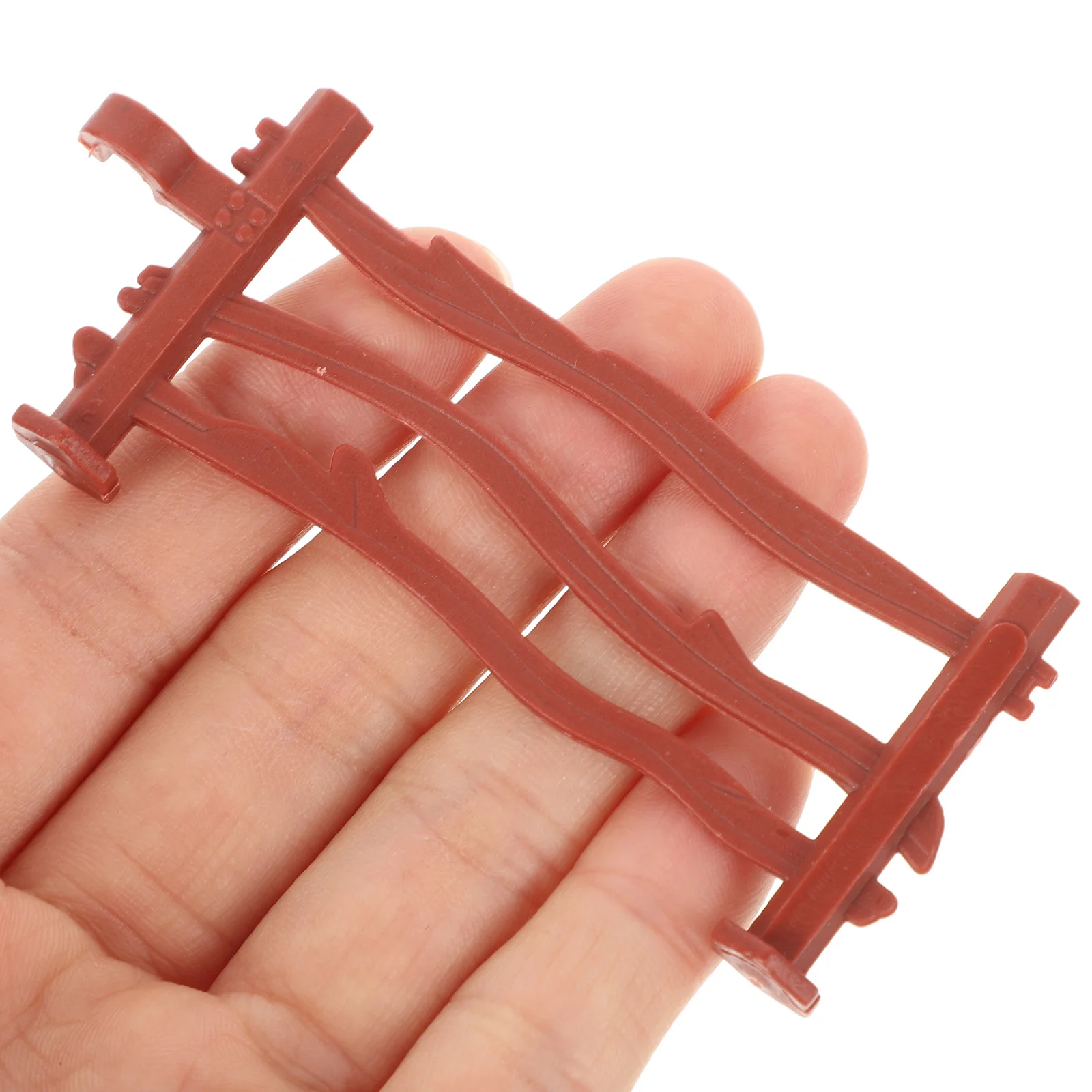 100 Pcs Mini Toy Fence Model Toddler Outdoor Toys Play Pp Electric Gate Handles Adornment