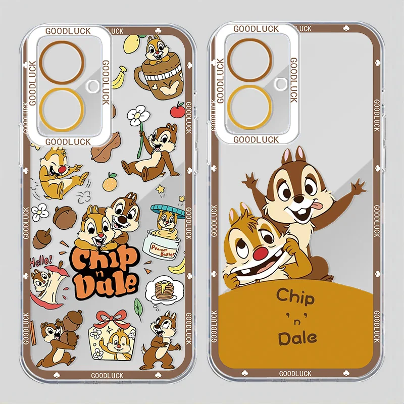 Chip an' Dale Angel Eye Phone Case For Realme C 67 65 63 55 53 35 33 31 30 25 21 20 15 8i 9i Narzo 50 Pro Plus Funda Soft Capa