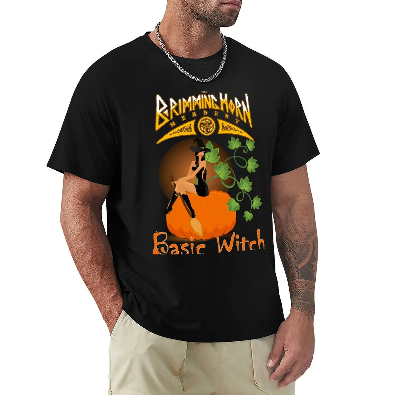 Basic Witch T-Shirt Big Size Daily Wear T-Shirt