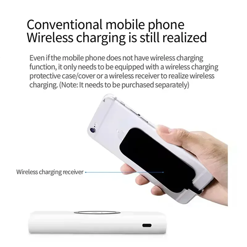 Mobile power emergency wireless charging function. Charging treasure new large capacity 100,000 mA back clip type