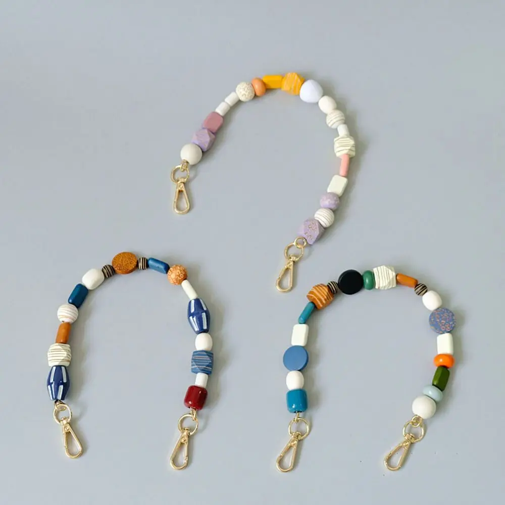 Retro Handbag Chain Replaceable Colored Bead Handbag Strap Bag Parts Accessories Phone Case Accessories Phone Case Hanging Chain