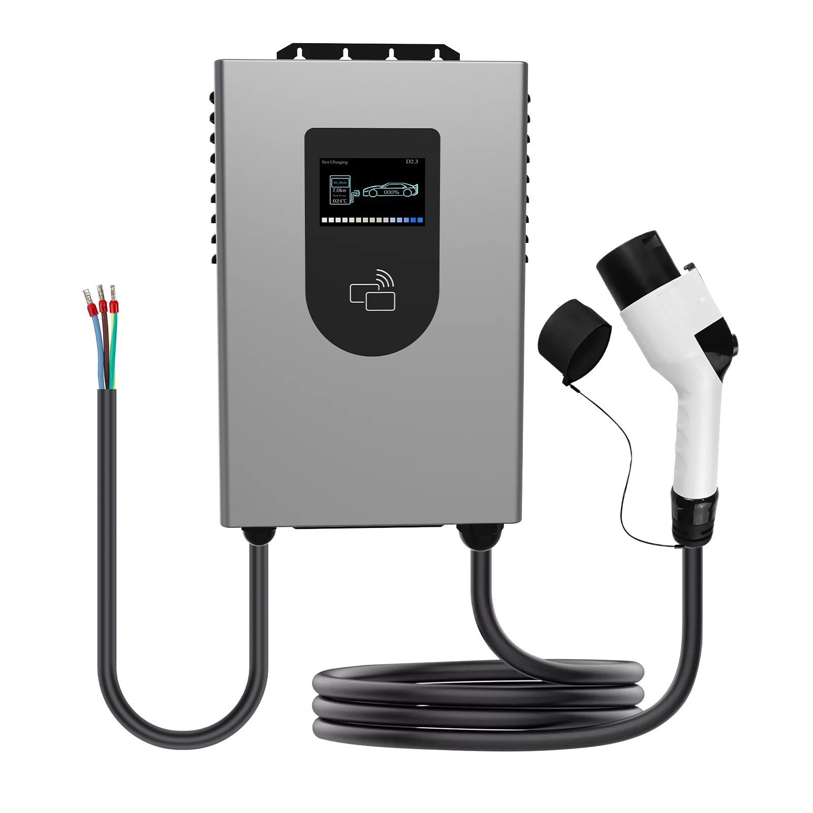 

New Energy Wall-mounted High Voltage 7KW/20KW/30KW/40KW CCS2 CCS1 GBT DC Fast EV Charger Station for Electric Cars Vehicle