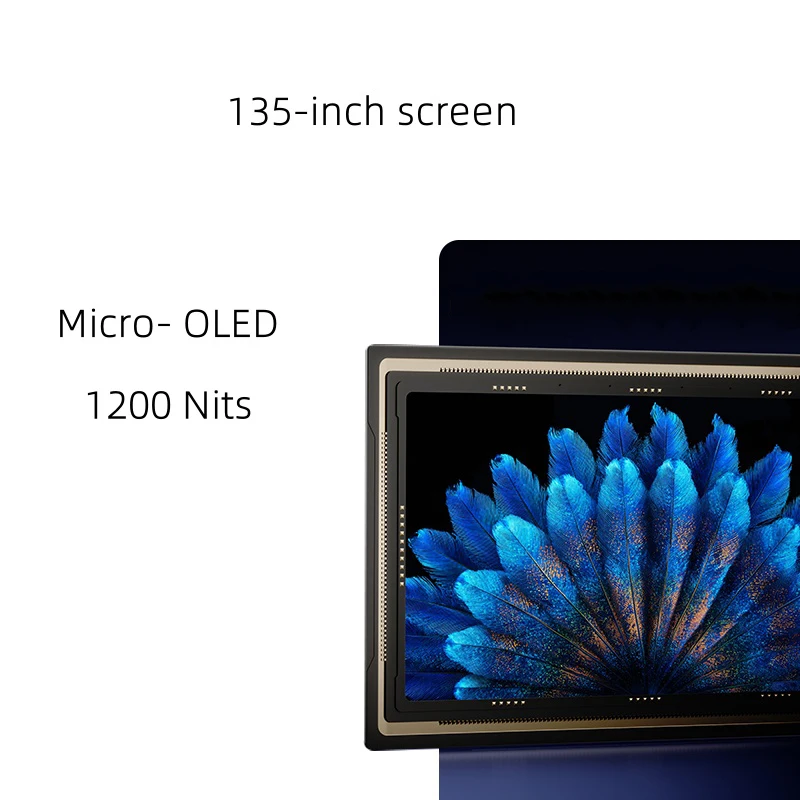 Óculos AR inteligentes RayNeo Air 3s Pro, som surround 3D visualização HD de 135 polegadas, brilho de 1200Nits