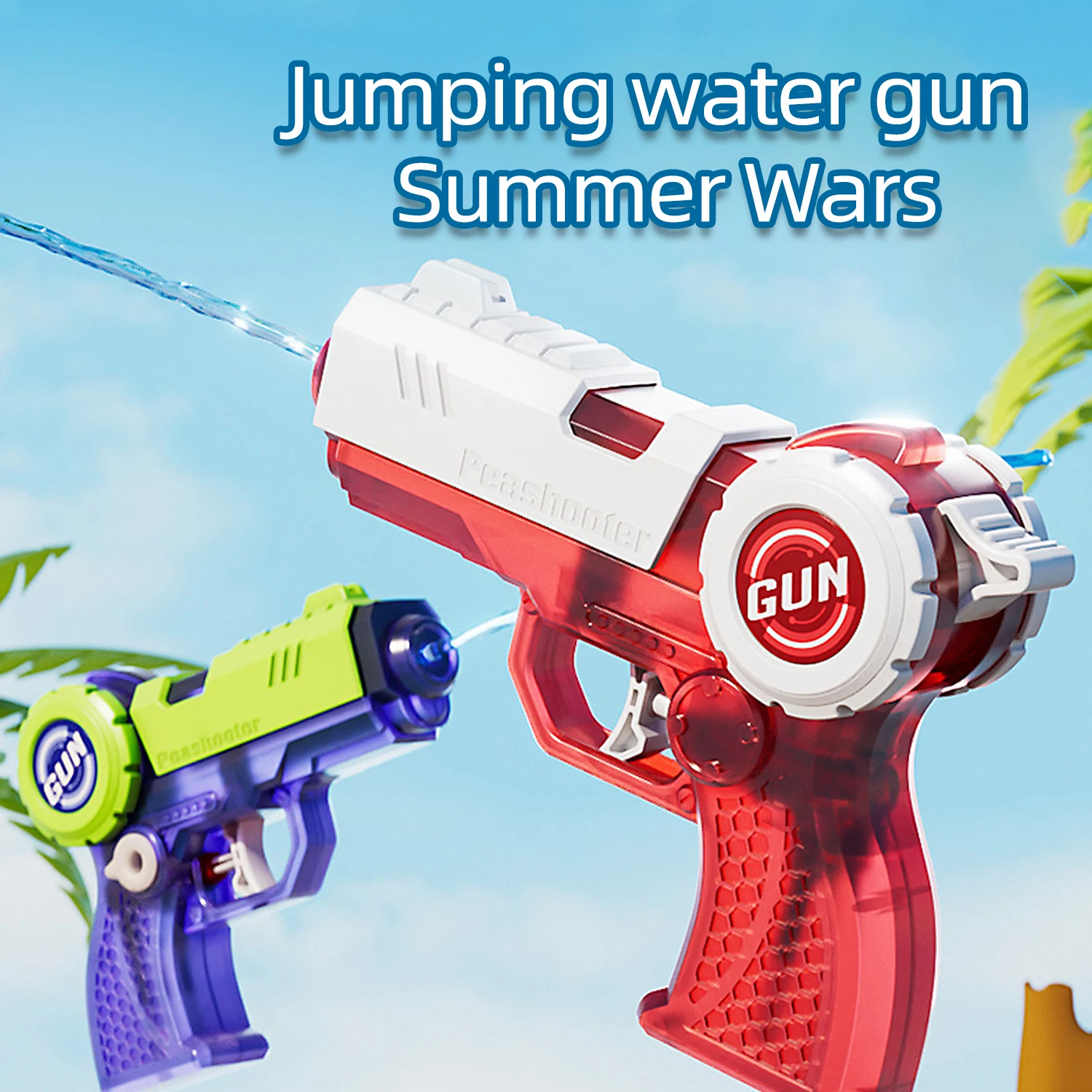 Pistolet à eau chambre pour enfants, jouet, type presse, grande capacité, combat aquatique de plage, jeu d'eau en plein air