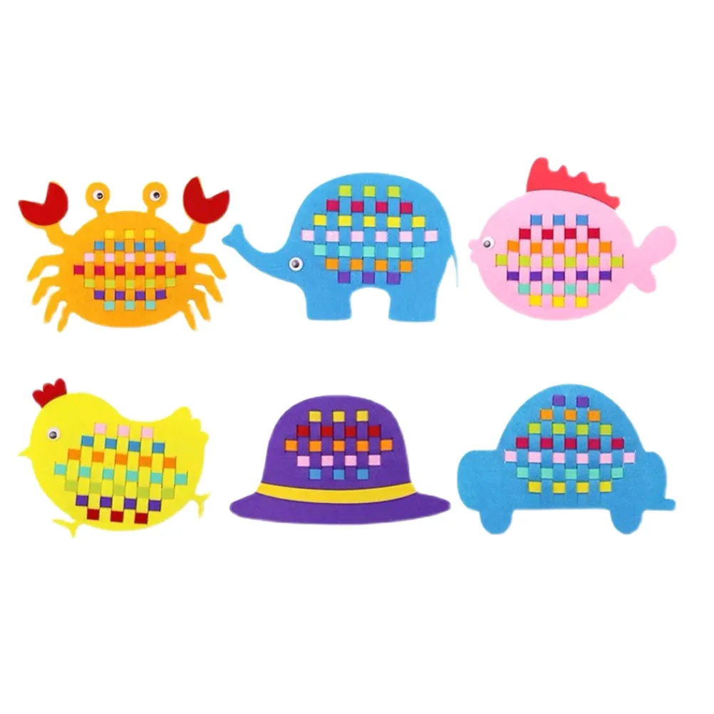 

Набор для творчества из нетканого материала, 6 шт., для раннего развития детей, развивающий моторику и творческие способности