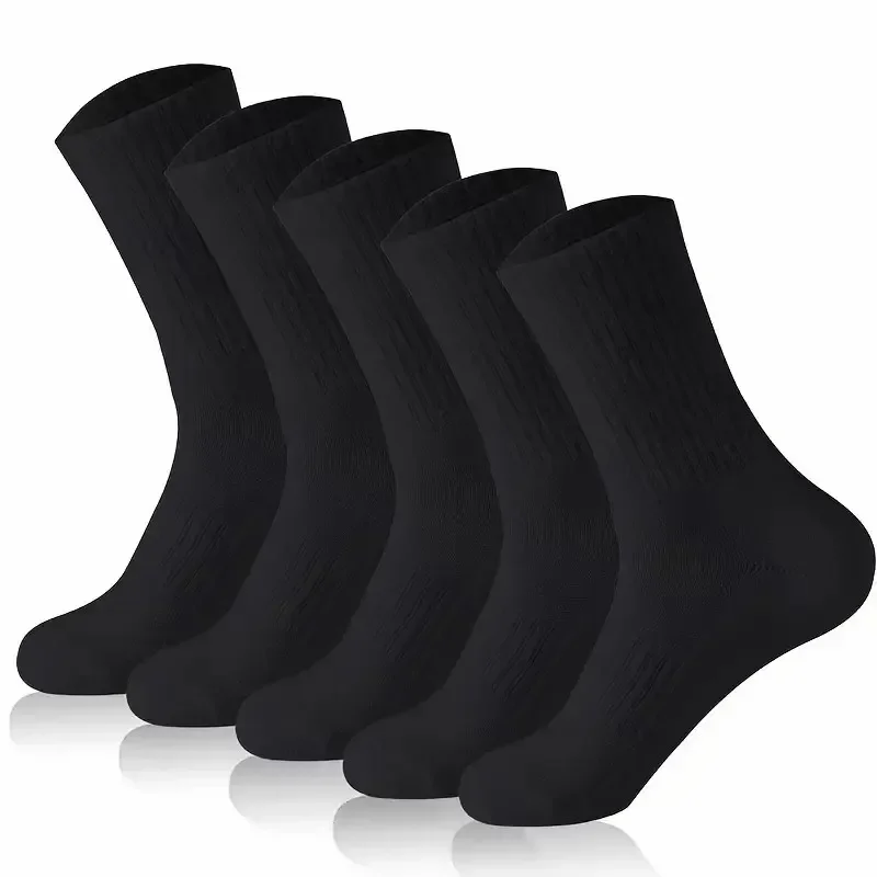 Neutral Solid Color Round Neck Socks men Spring Summer Sweat Absorbing Breathable Soft Comfortable Couple Sports Socks