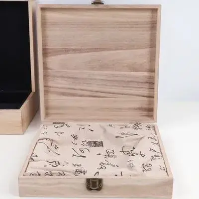 1Pcs Tea Cake Wood Box Thick Solid Wood Natural Environmental Protection Pu'er Tea Storage Household Packaging