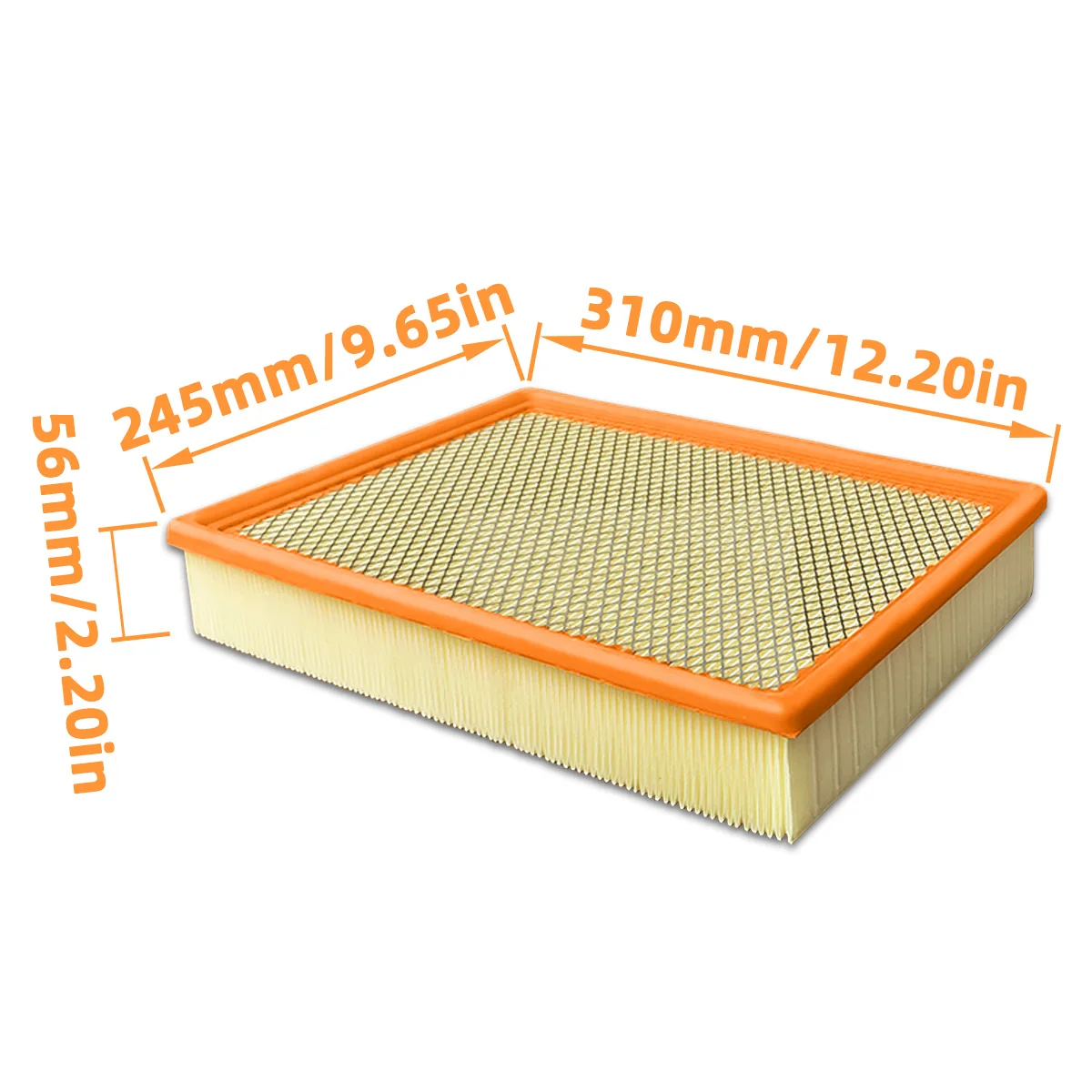 1/2/5 Stück Auto-Motorluftfilter CA8755A Passend für Cadillac Escalade Chevrolet Silverado 3500 Express GMC Sierra Yukon, 15908915 – Detail 8