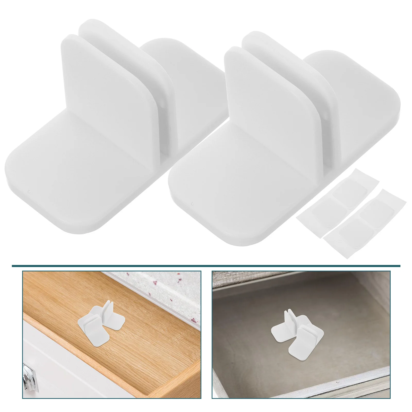 

4pcs Drawer Divider Clips Plastic Multifunctional Organizer For Kitchen Vanity Socks Underwear Ties Accessories Cutlery Medicine