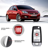 14mm Car Key Badge Emblem Replacement Car Key Stickers For Fiat 500 Punto 124 125 500 500L Bravo Stilo Panda Abarth Tipo Viaggio