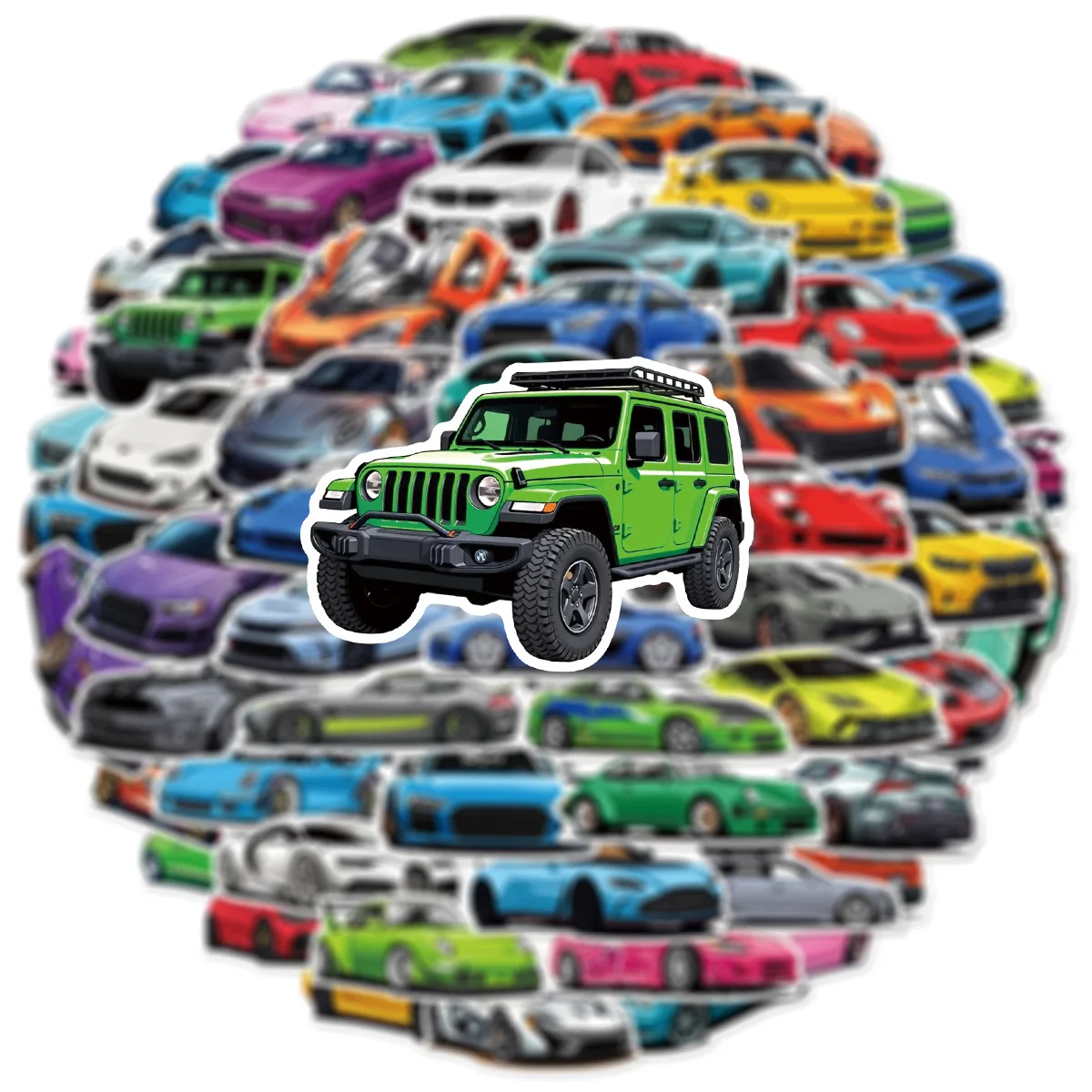 50/100 PCSRacing سيارة الكرتون القرطاسية الكتابة على الجدران ملصقات أكواب مياه الزخرفية سكوتر الأمتعة ملصقات مقاومة للماء