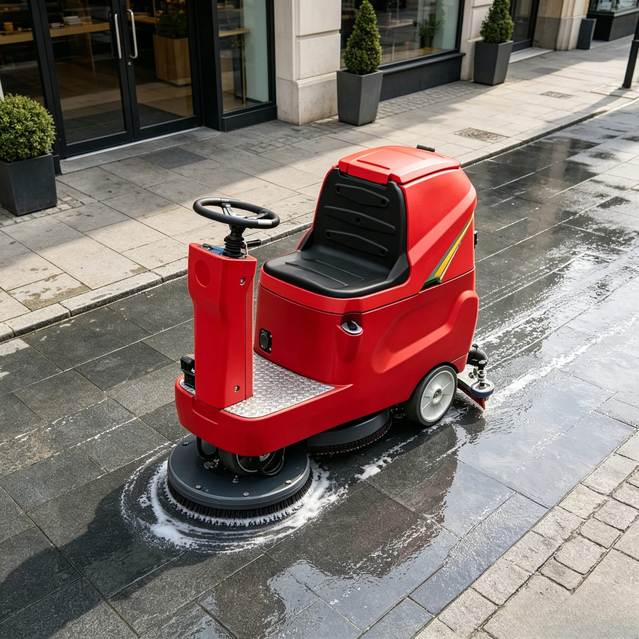

Factory Price Ride On Floor Scrubber 22 Inch Battery Floor Washer for Concrete Floor Commercial Cleaning Machine with Squeegee