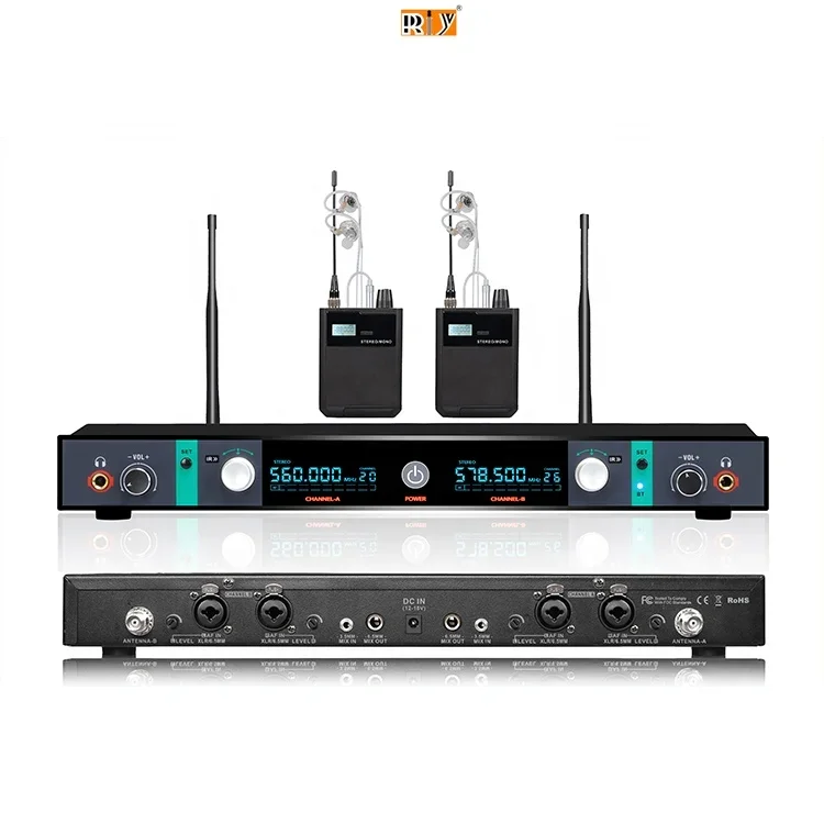 

XSW IEM-2 двухканальный сценический мононитор-вкладыш петличный беспроводной микрофон для музыкальной сцены