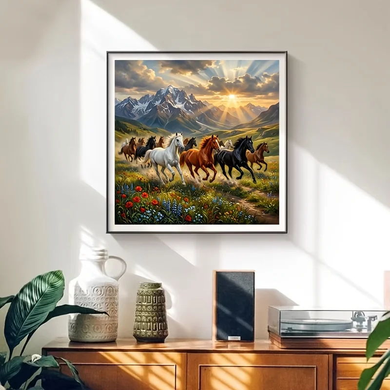 

A Galloping Horse Jigsaw Puzzle 500/1024 PCS Holiday Stress Relieving Fun Games Home Decor Holiday Gifts