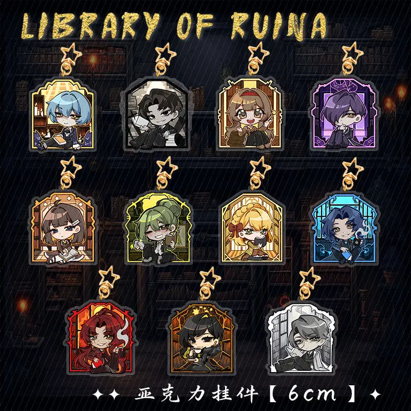 Library of Ruina KeyChain Men Lobotomy Corporation Key Chain Women