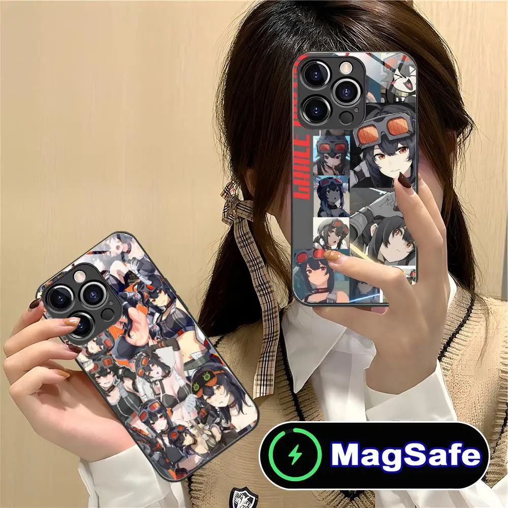 

ZZZ Grace Howard Phone Case for iPhone 16 15 14 13 12 11 Pro Max Plus Mini MagSafe Glass Colour Protective Luxury Smartphone