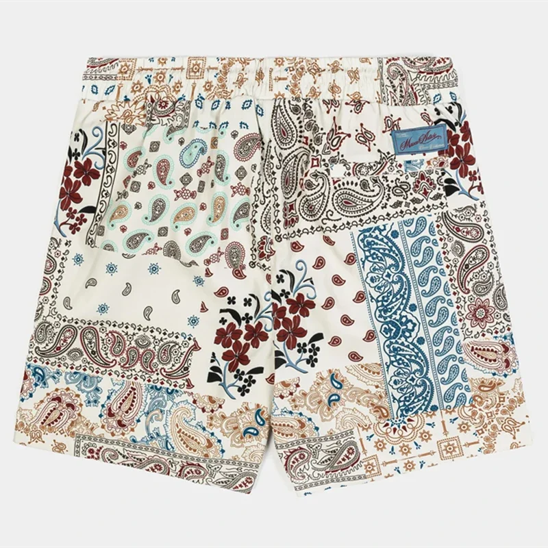 Men's new 3D printing flower beach casual pants shorts, classic fashion printing design, breathable and loosenvv