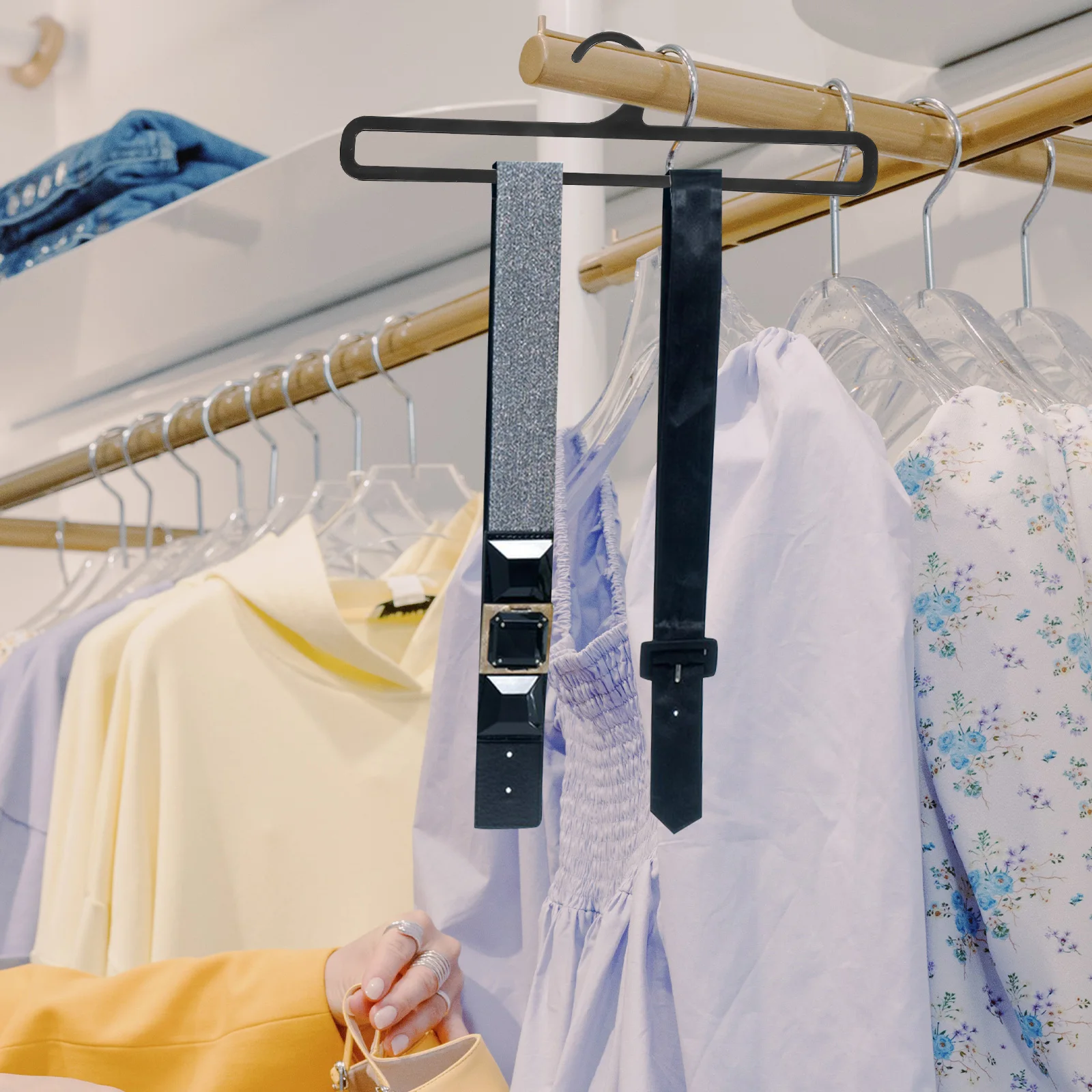 

20pcs Multifunctional Hanger Lightweight Plastic Scarf Rack Belt Tie ganizer Closet Storage Wardrobe Solution