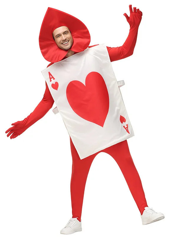 لعبة البوكر كوين جارد لعبة الهالوين للأطفال، زي موسيقي أحمر لحارس الملكة، مزيج من البوليستر والألياف اللدنة