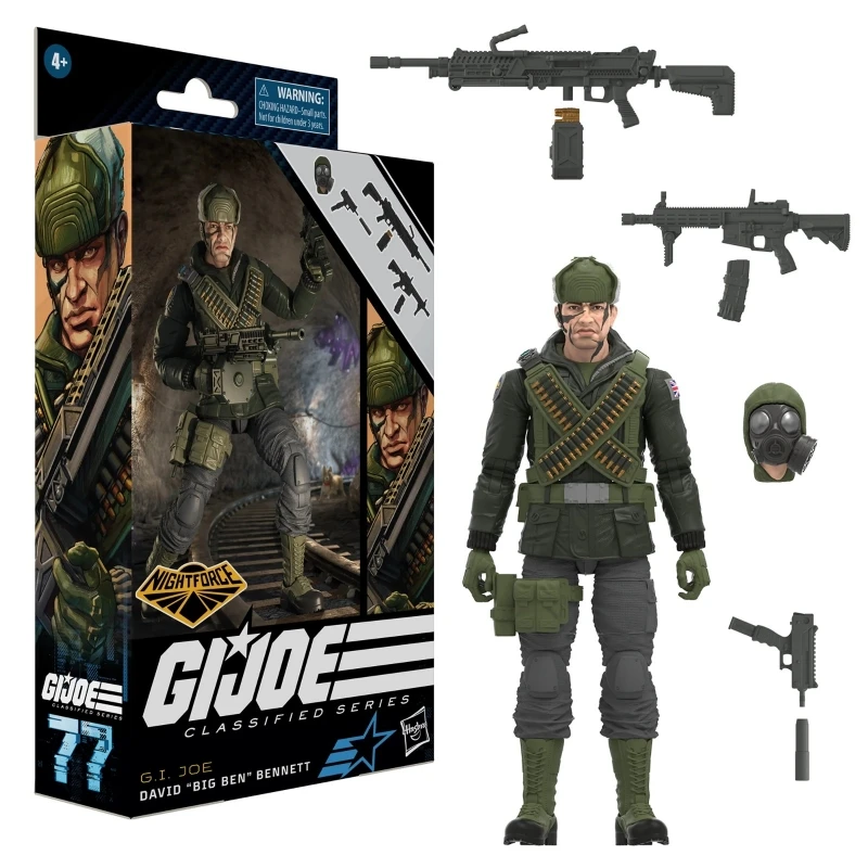 Hasbro G.I. Joe Classified Series #77 Nightforce David Big Ben Bennett 6 Inch Action Figure Toy Gift F7737