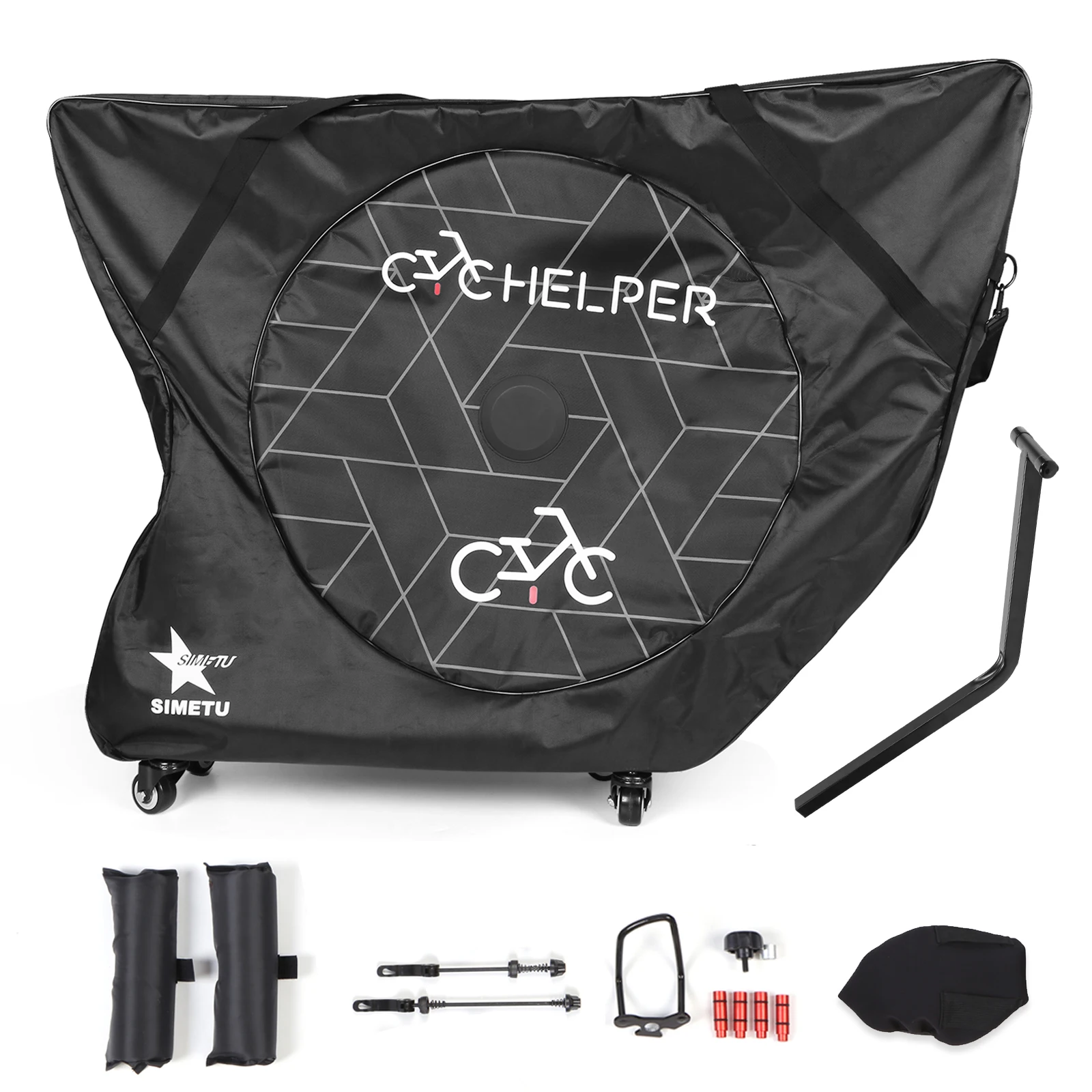 

Дорожная сумка для велосипеда с колесами Сумка для хранения велосипедов подходит для дорожных и TT-велосипедов