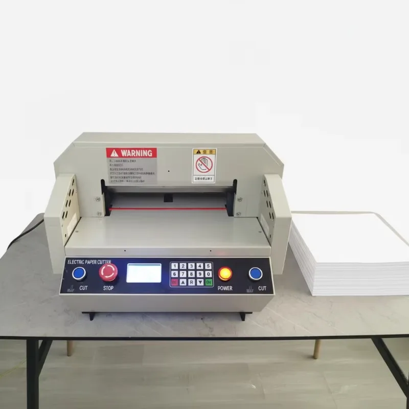 

Hot Selling A4 Heavy Paper Cutter Automatic Paper Cutting Machine Perforadora De Papel 450Mm Paper Cutter for Hot Sale