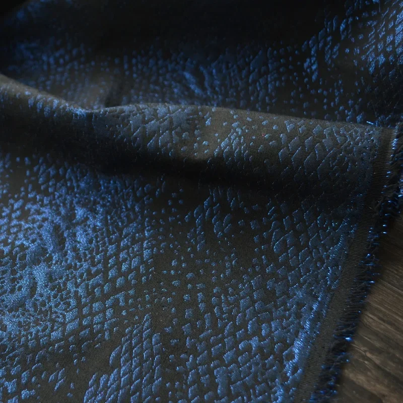 الذهب سلك الجاكار النسيج بيثون نمط Hanfu البوليستر مادة الاكريليك الجملة القماش DIY بها بنفسك الملابس الخياطة بالمتر #2