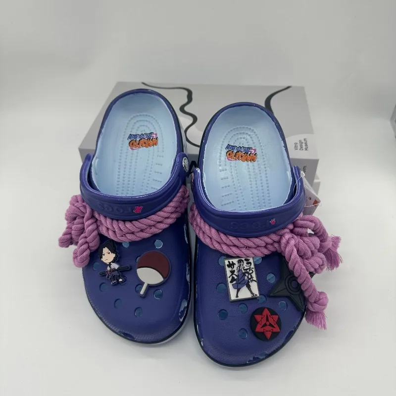 Anime Naruto Uzumaki Naruto Uchiha Sasuke Creative Fashionable Cartoon Pattern Comfortable Non-slip Wear-resistant Beach Sandals