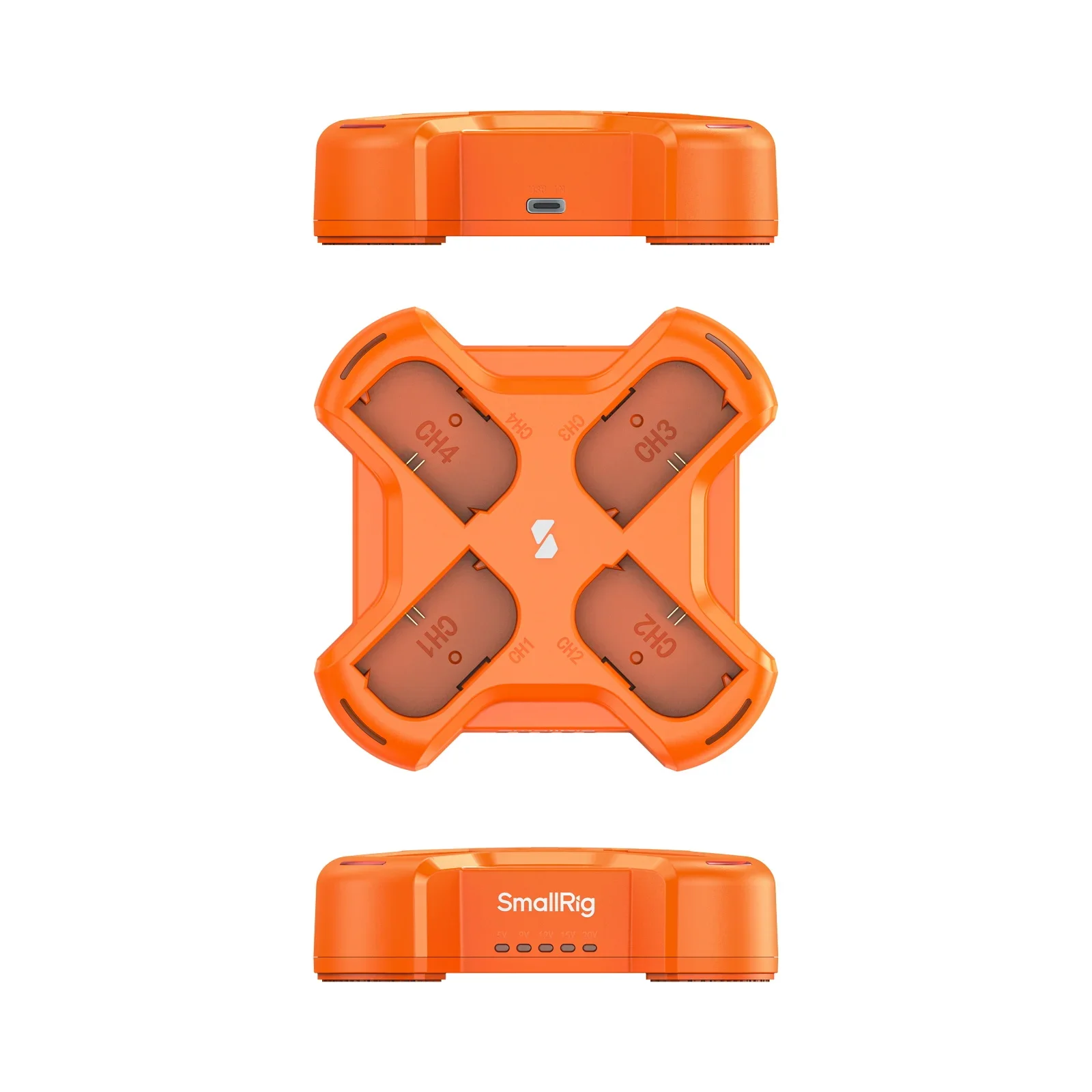 Smallrig LP-E6NH 4-Channel Camera Battery Charger 60W Type C Charging Base For Canon 70D 6D 7D R6 R5 60D 80D 90D 5D4 Mark4 R5 C