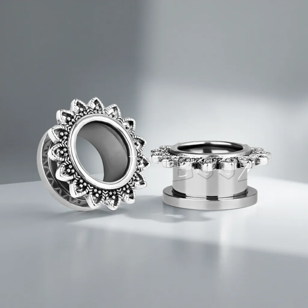 Kubooz piercing small size stainless steel piercing gauges body jewelry expander pair selling ear plug and tunnel