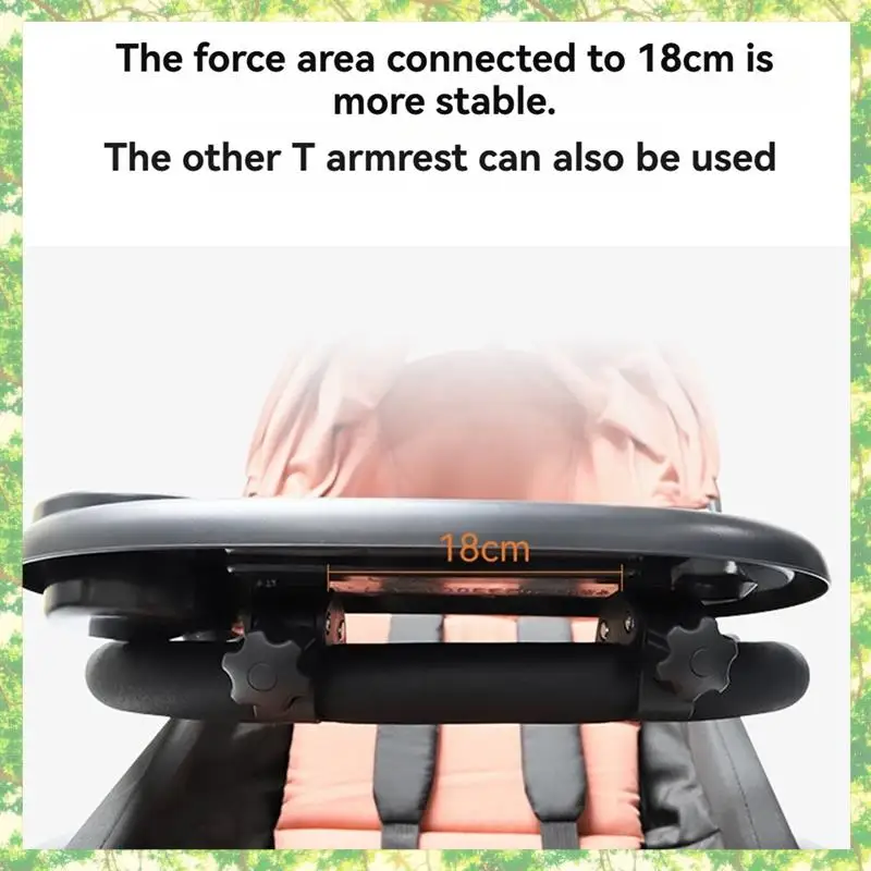

T84C-3 In 1 Stroller Cup Holder Antislip Universal Stroller Tray Stroller Snack Catcher And Drink Holder Stroller Accessories