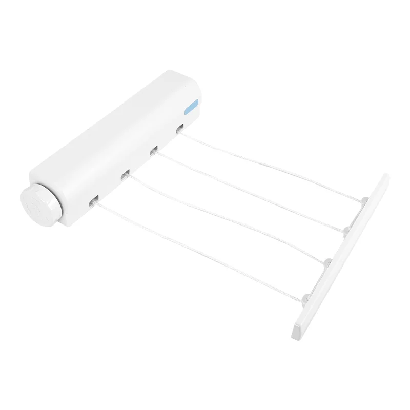 A11E-Retractable Clothesline Telescopic Indoor Outdoor Wall Mounted Clothes Dryer Line Drying Rope Hanger