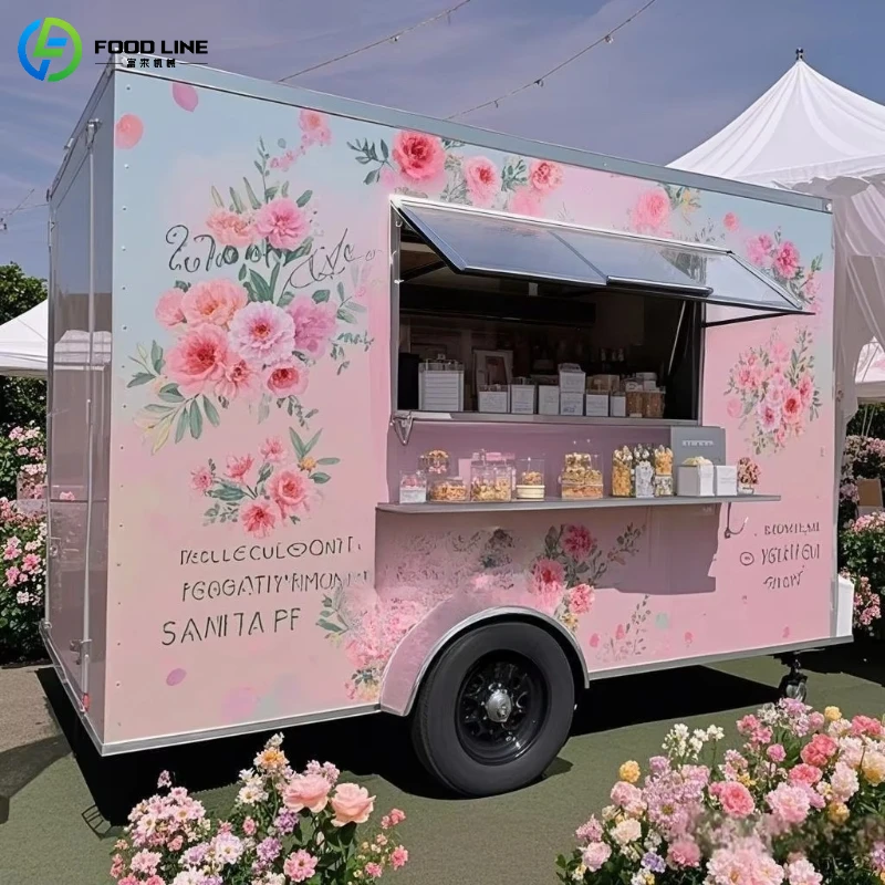 Customized High Performance Mobile Food Truck Safe and Reliable Food Trailer for Long Term Business Use