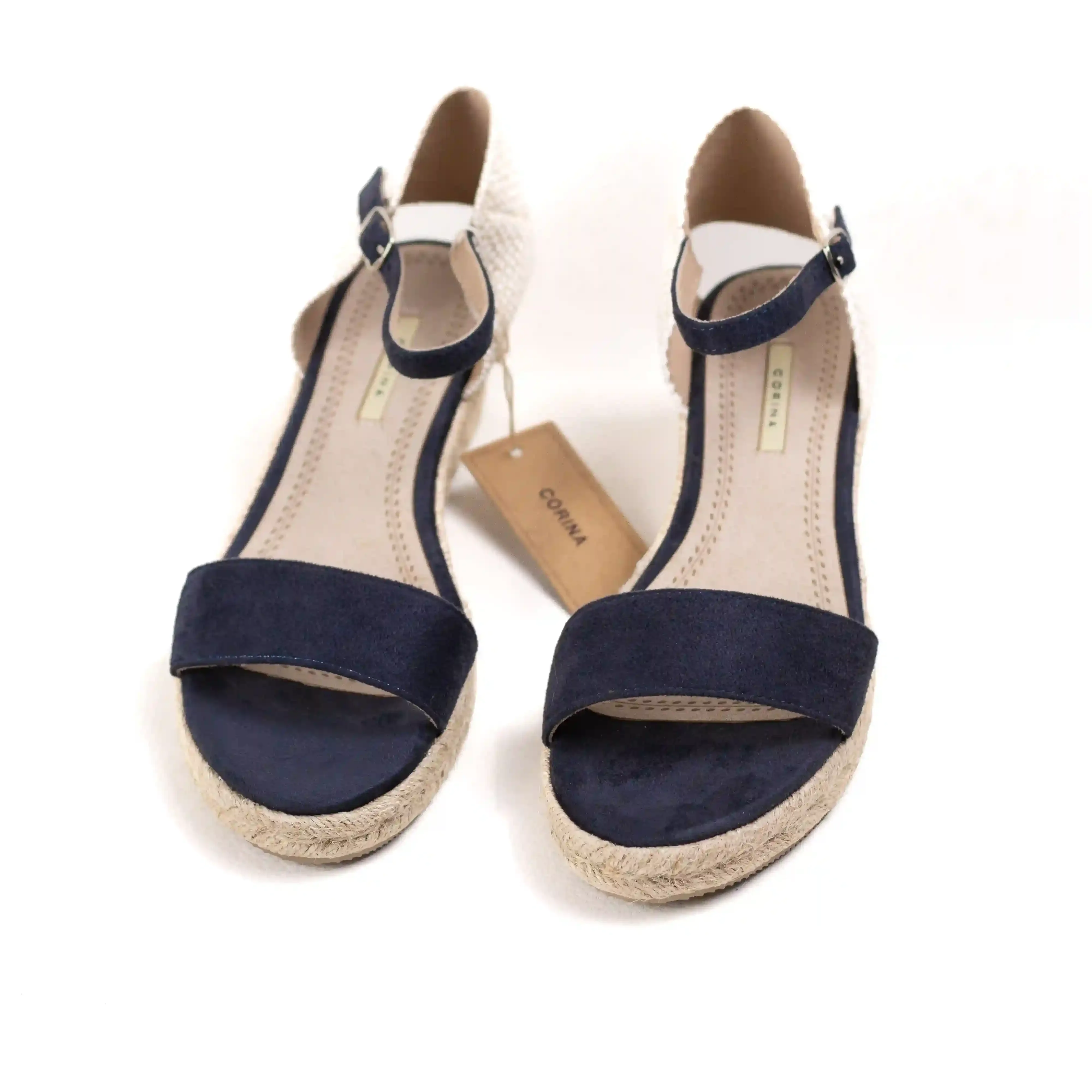 Mini esparto wedge sandals with buckle corina mynzi #8