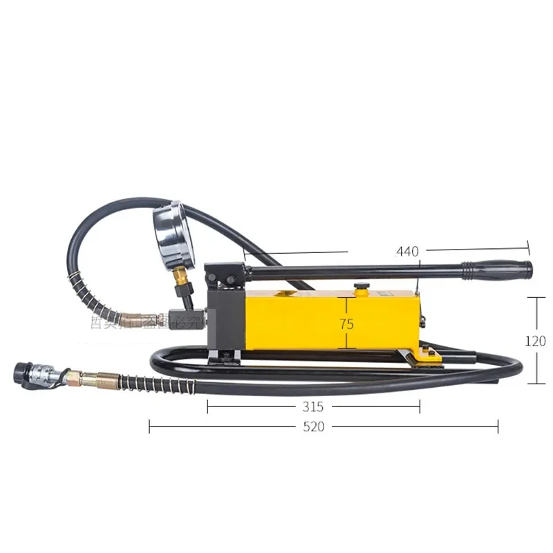 With  Pressure Gauge Pressure Pumping Station Hydraulic Press Hydrauli 0528CP-700D Manual Hydraulic Pump Hydraulic